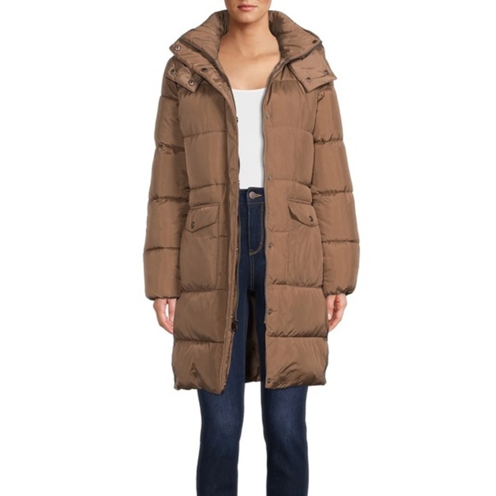 BCBG Paris Brown Puffer Coat